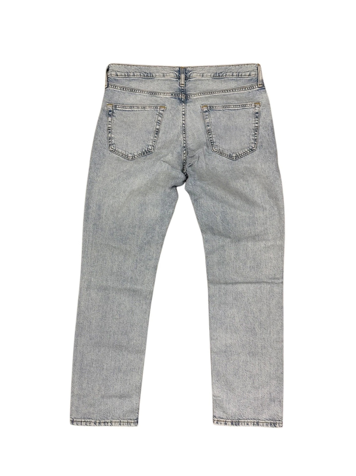 Light Blue Wash Jeans — Men's Relaxed Straight Denim Pants (2) Light Blue Wash Jeans — Men's Relaxed Straight Denim Pants